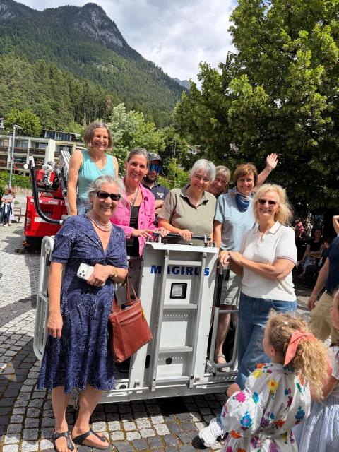Auch das Team der Bücherei will hoch hinaus