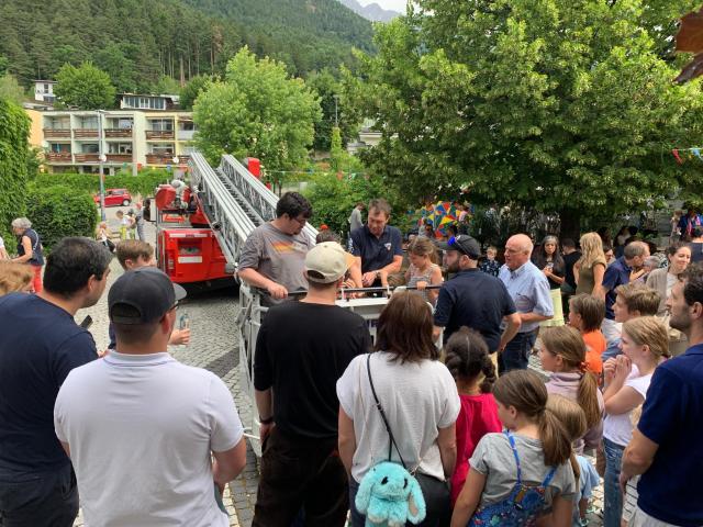 Der Andrang bei der Feuerwehr war groß